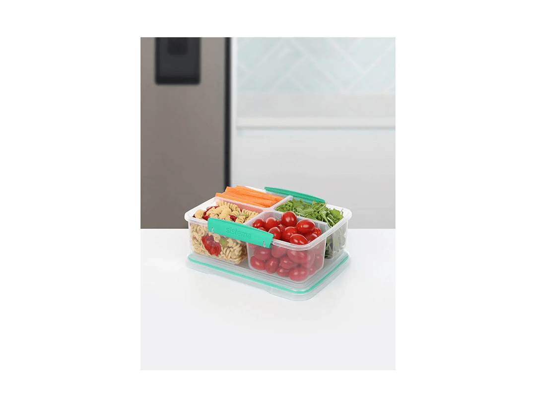 Sistema 1.74L Quad Split To Go 4 Lunch Box in Qatar Sistema 1.74L Quad Split To Go 4 Lunch Box in Qatar